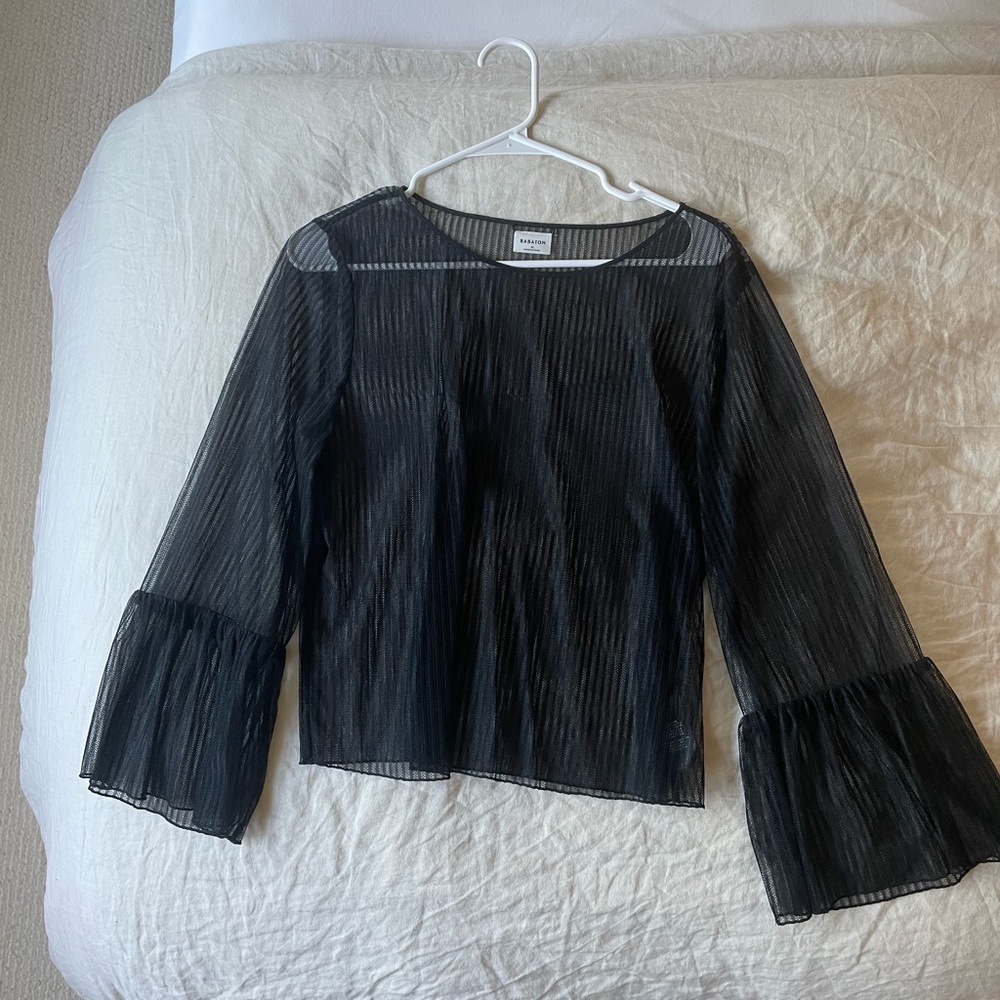 Aritzia Babaton Black Blouse